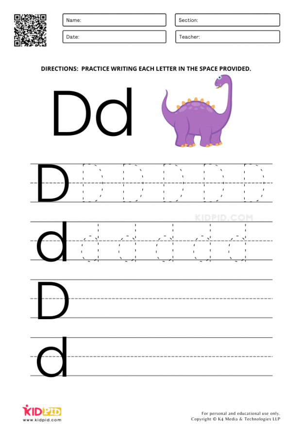 A to Z Alphabet Writing Practice Book - Free Tracing Printables - Kidpid