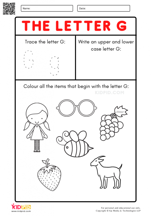 A-Z Letter Focus Worksheets for Preschool - Kidpid