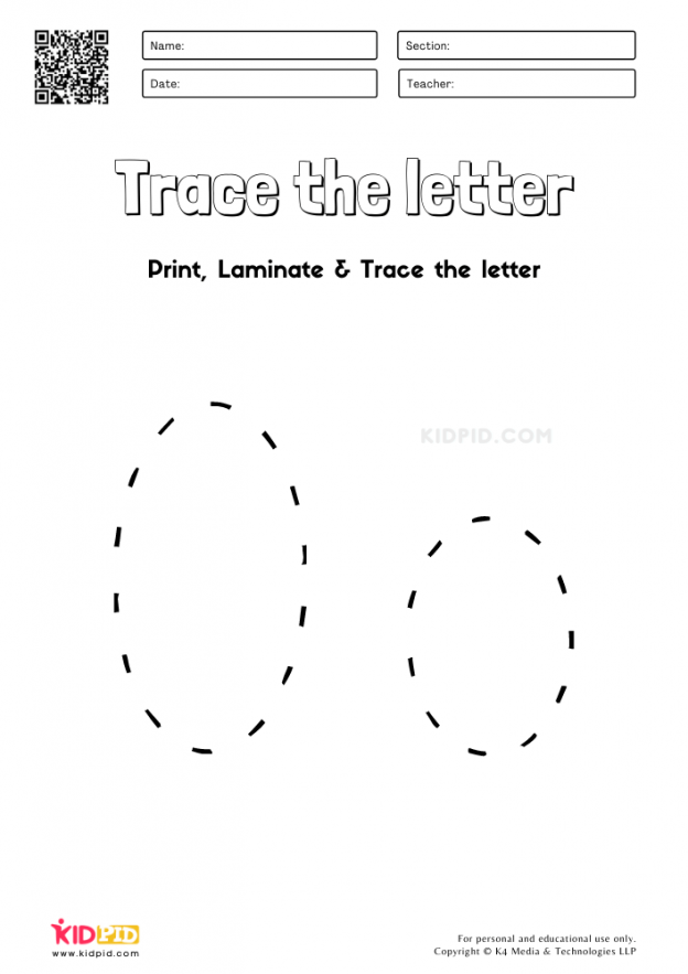 Trace the Letter Worksheets for Preschool - Kidpid
