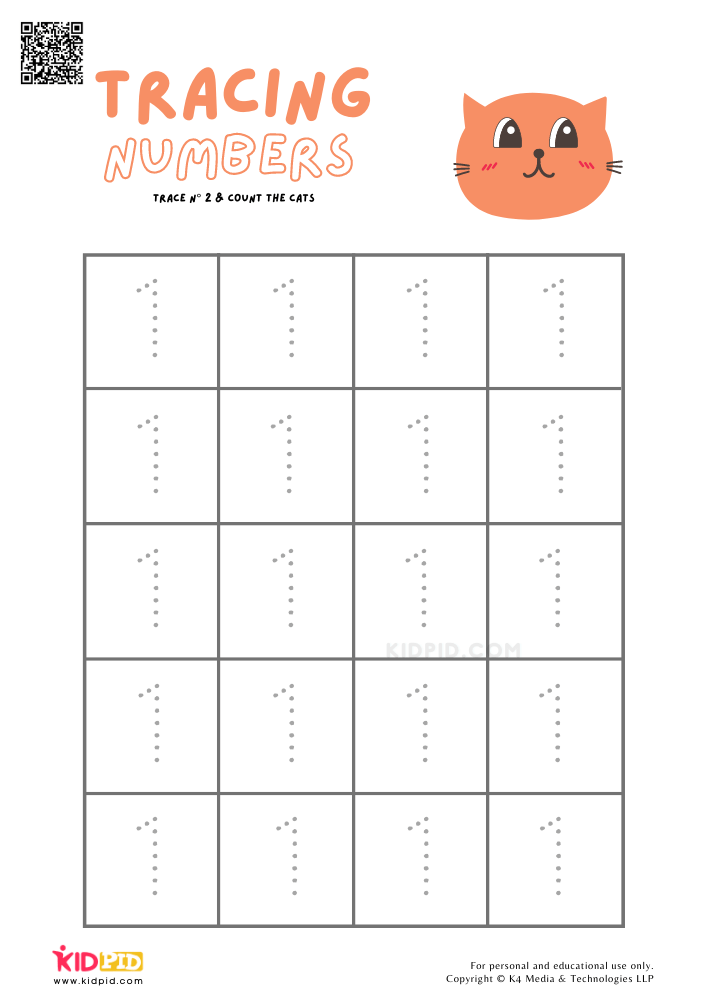 tracing numbers worksheets for preschool kidpid