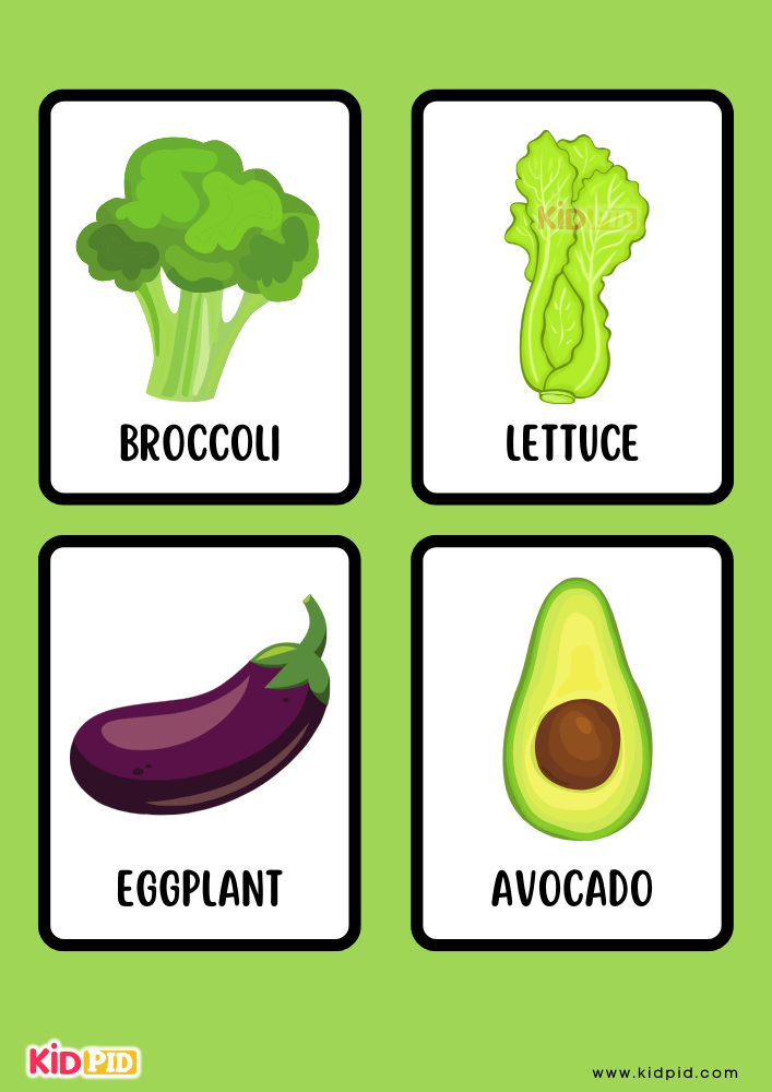 Free Printable Vegetable Flashcards Free Printable Templates