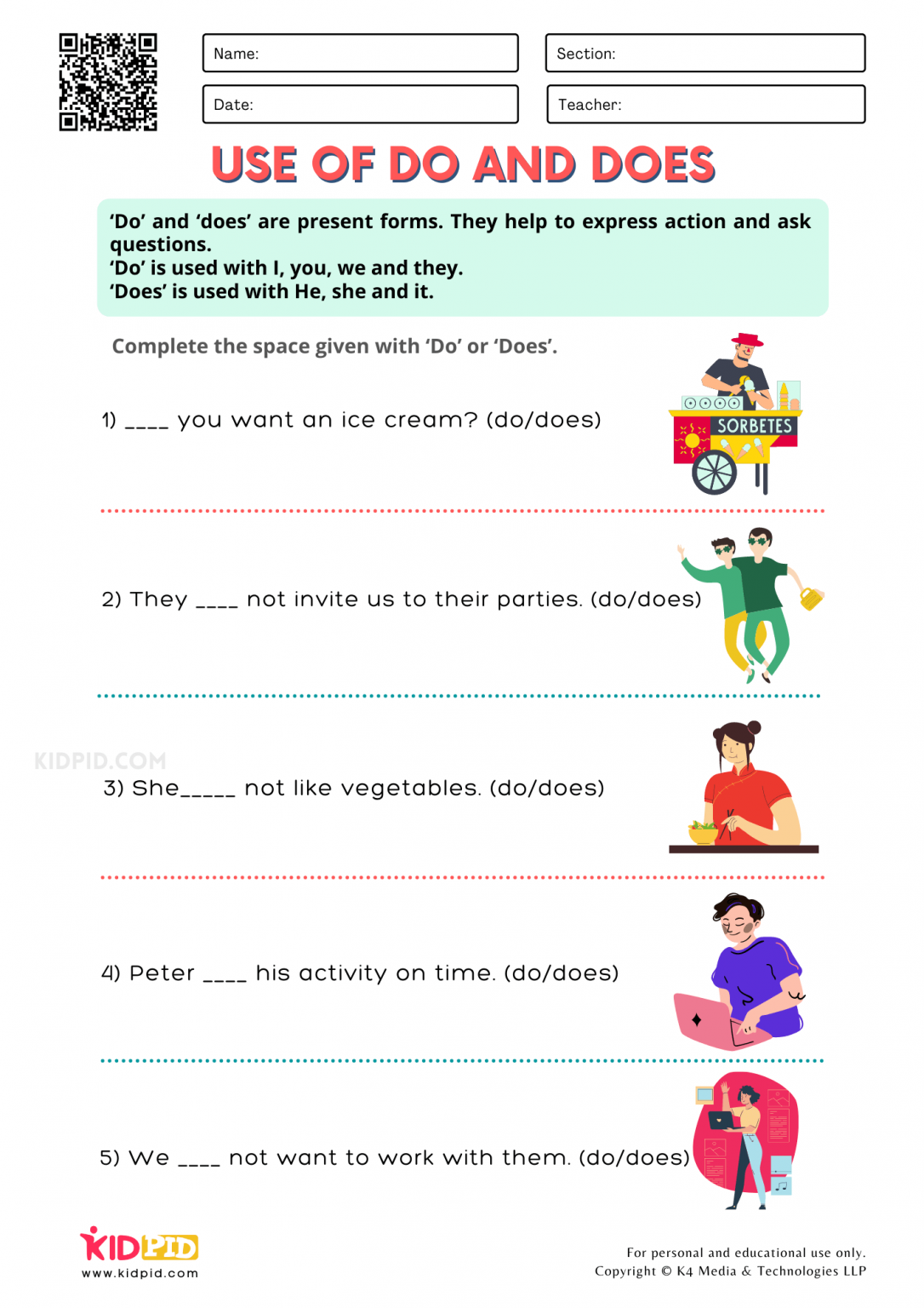 auxiliary verbs printable worksheets for grade 1 kidpid