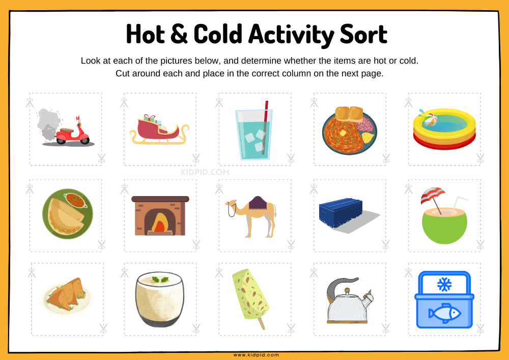 Hot And Cold Worksheet