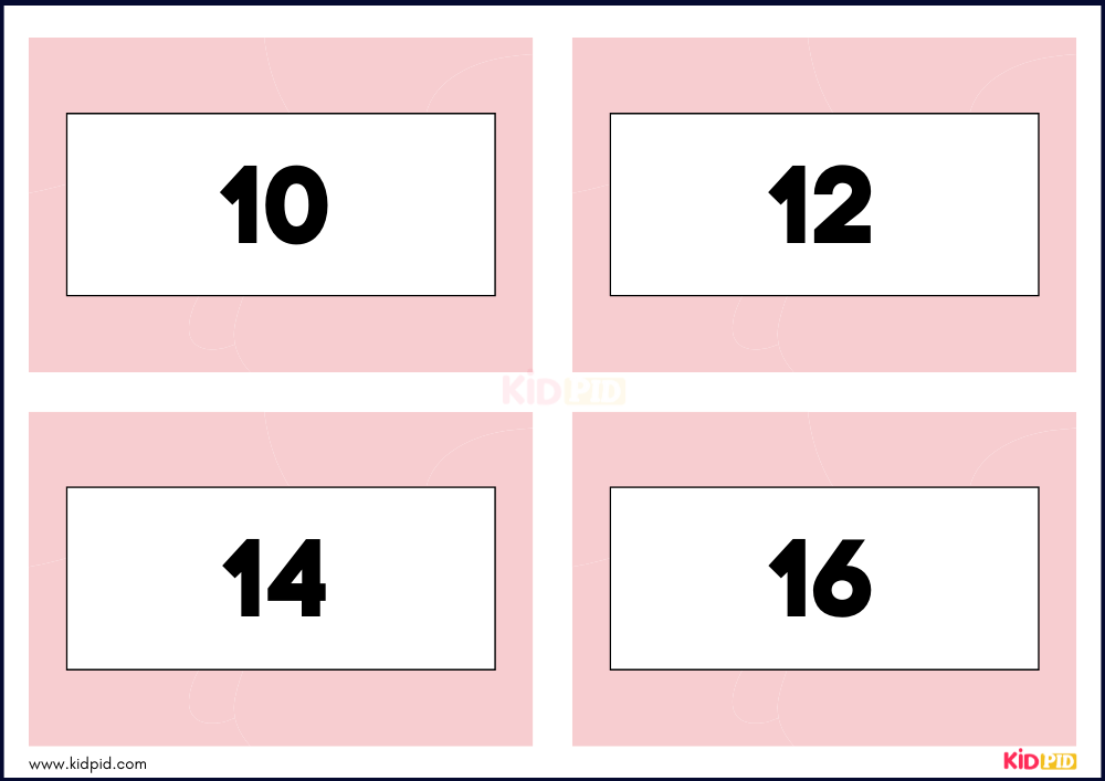 Times Tables Multiplication Matching Card Game Flashcards- 11