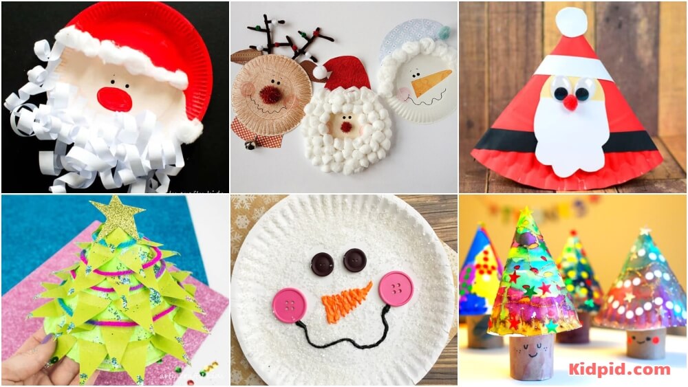 Christmas Paper Plate Crafts for Kids - Kidpid