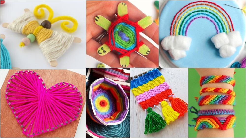 Easy DIY Yarn Crafts for Kids - Kidpid