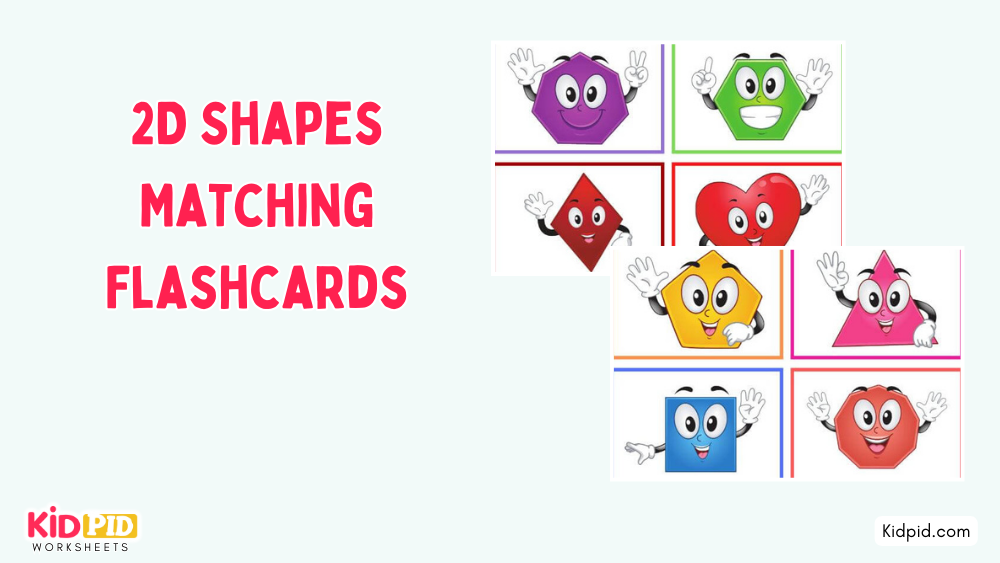 2D Shapes Matching Flashcards