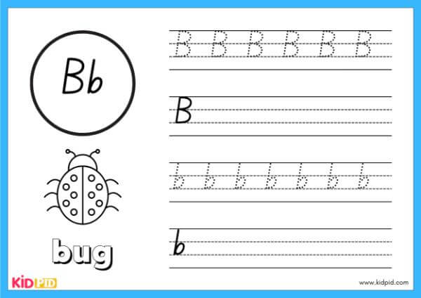 Trace B - Alphabet Animals Handwriting Book
