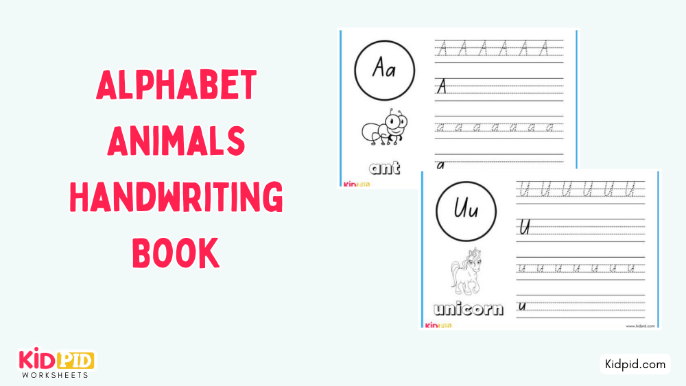 Alphabet Animals Handwriting Book