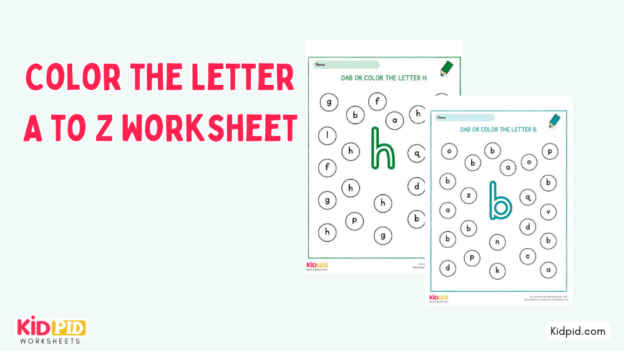 Color the Letter A to Z Worksheet