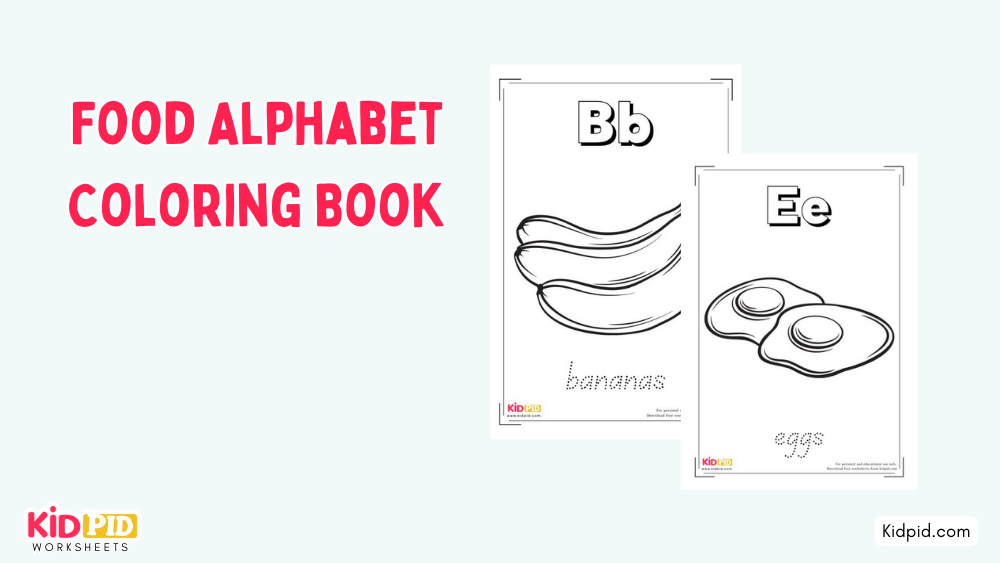 Food Alphabet Coloring Book
