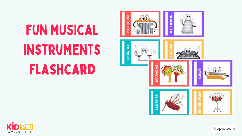 Fun Musical Instruments Flashcard