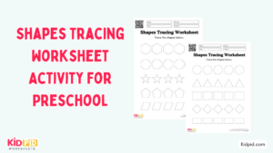 Shapes Tracing Worksheet Activity For Preschool